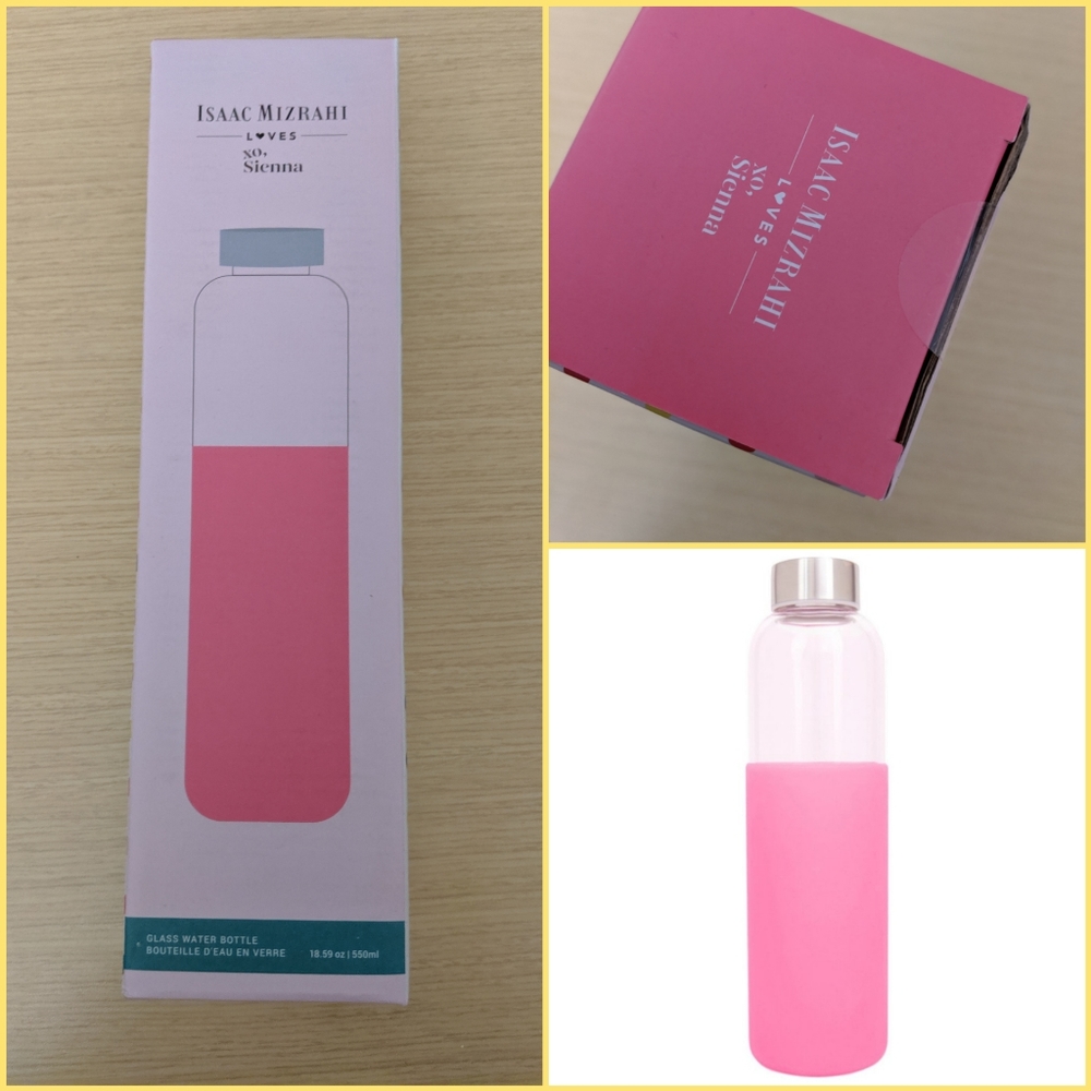 Glass Water Bottle - Brand New, box sealed.